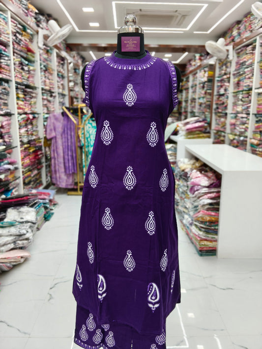 Premium Khadi Cotton Co Ord Set - KCCS02