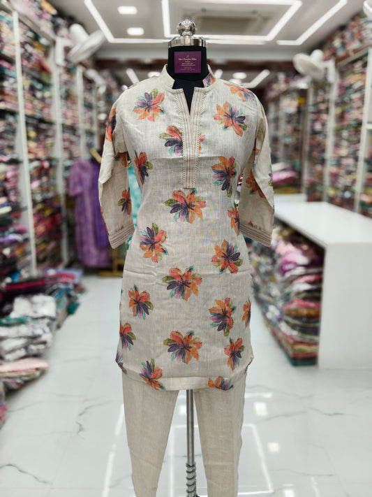 Premium Linen Cotton Co Ord Set - LCCS03