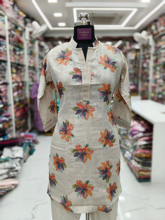 Premium Linen Cotton Co Ord Set - LCCS03
