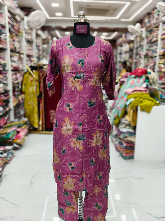 Vatican Silk Co Ord Set with Dupatta - COSD02