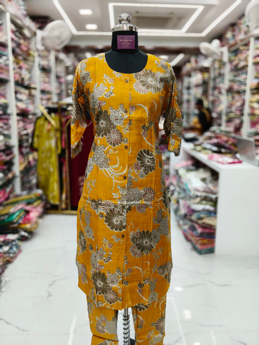 Vatican Silk Co Ord Set with Dupatta - COSD03