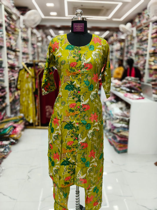 Vatican Silk Co Ord Set with Dupatta - COSD05