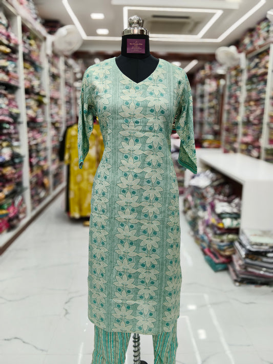 Casual Wear Spun Cotton 3 Pcs Salwar Set - CWSS41