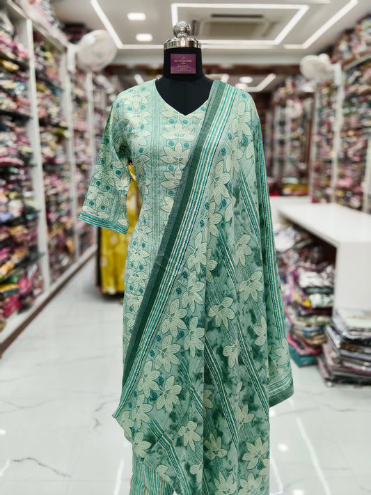 Casual Wear Spun Cotton 3 Pcs Salwar Set - CWSS41