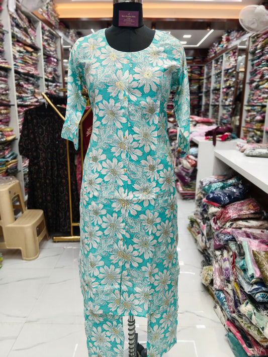 Vatican Silk Co Ord Set with Dupatta - COSD10