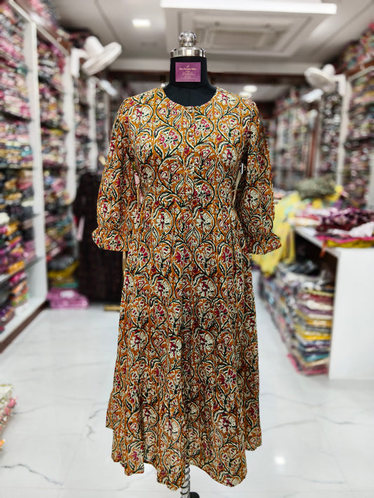Jaipur Cotton Puff Midi - JPMD08