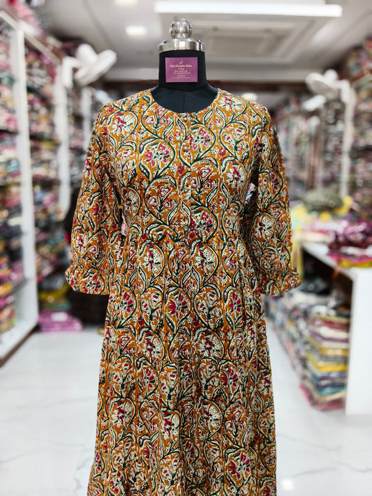 Jaipur Cotton Puff Midi - JPMD08