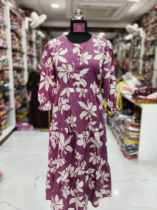 Jaipur Cotton Puff Midi - JPMD09