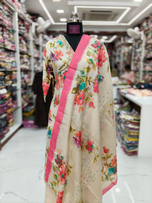 Shimmer Silk 3 Pcs Salwar Set - CWSS46