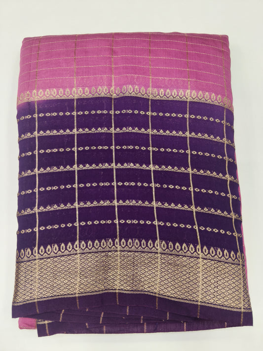 Semi Banarasi Silk Saree