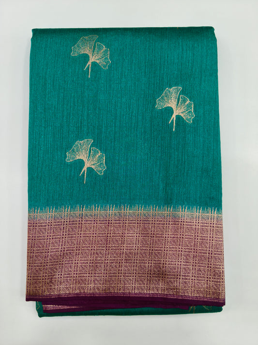 Semi Banarasi Silk Saree