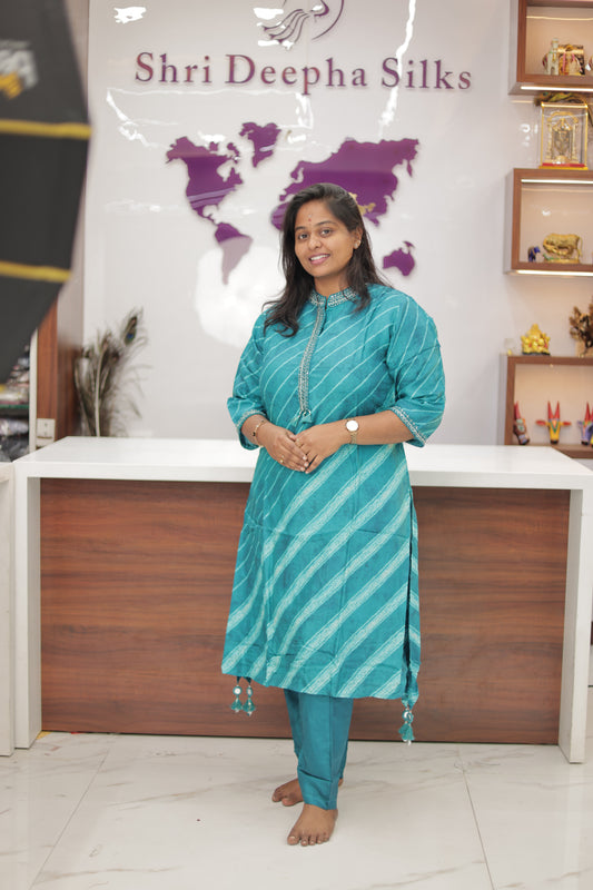 Vibrant Tussar Silk Co Ord Set - PPCS10