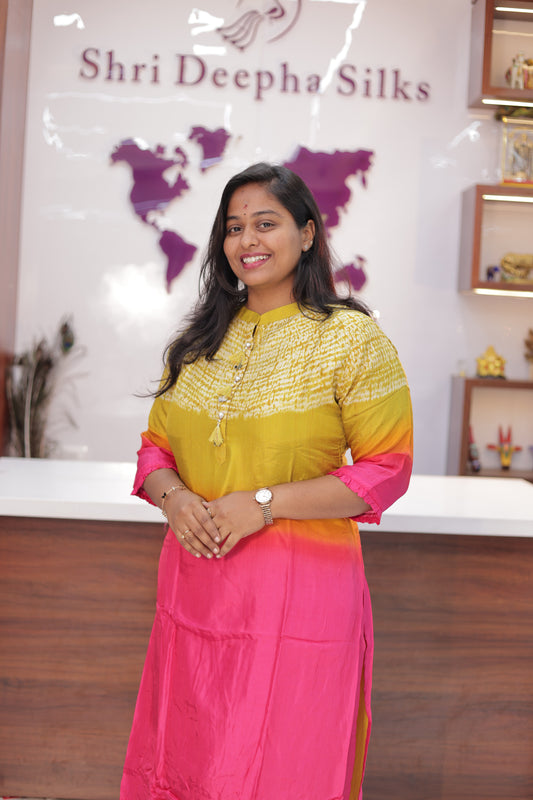 Vibrant Tussar Silk Co Ord Set - PPCS09