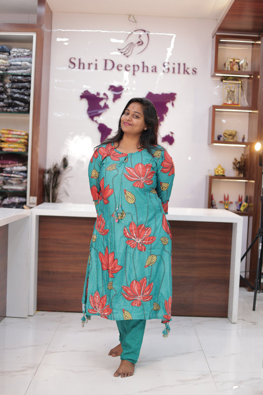 Vibrant Tussar Silk Co Ord Set - PPCS13