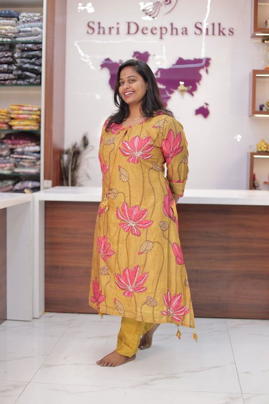 Vibrant Tussar Silk Co Ord Set - PPCS12