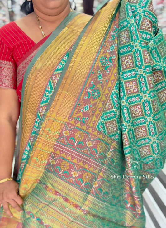 Batik with Zari Border Silk Saree - SS06