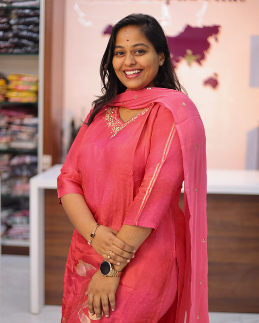 Premium Muslin Silk Salwar Set - MSSS01
