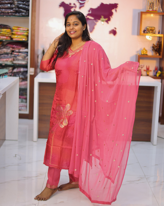 Premium Muslin Silk Salwar Set - MSSS01