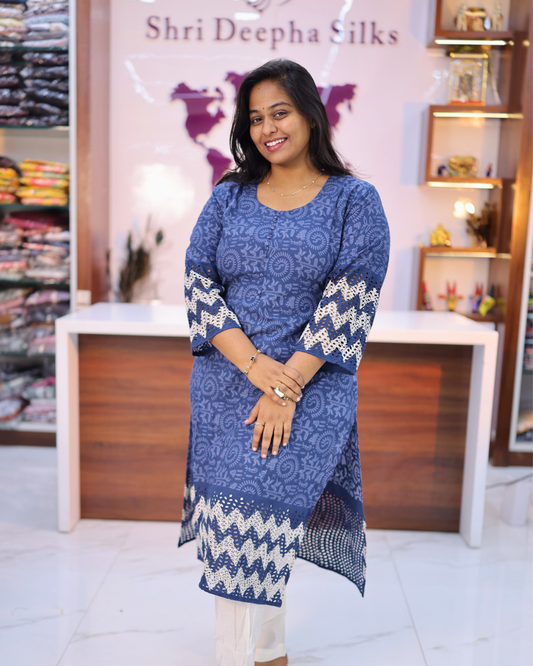 Pure Cotton Hakoba Kurti