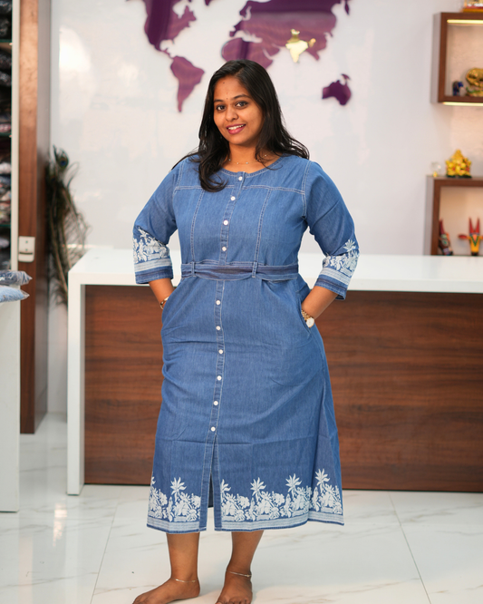 Light Blue Denim Midi - BKMD01