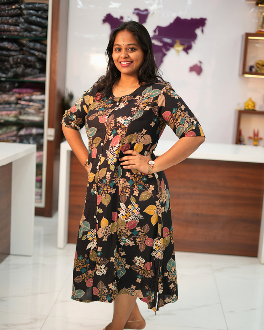Budget Friendly Plus Size Aline Kurti - PSAK04