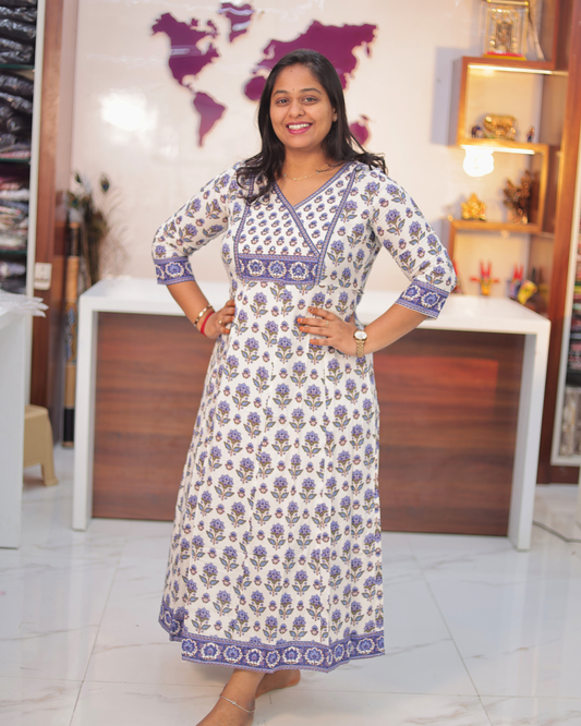 Jaipur Cotton Blue Midi - STMD01