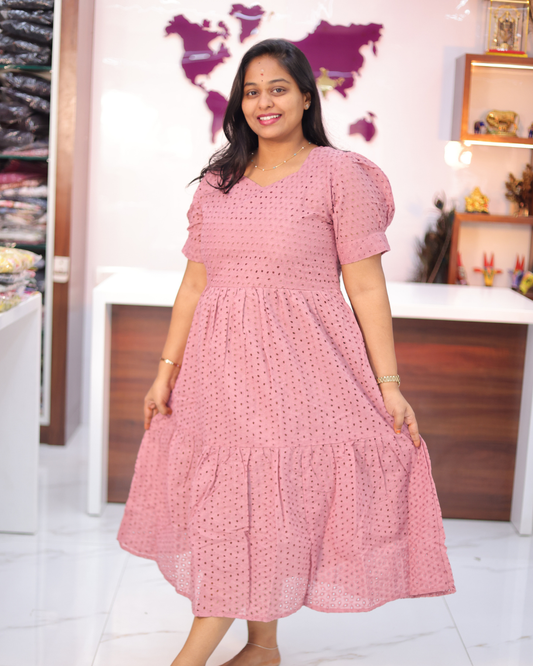 Plain Hakoba Cotton Puff Midi - ASMD16