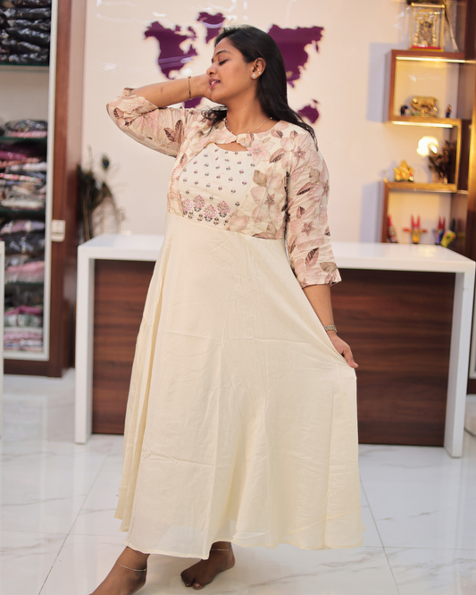 Bridgerton Pastel Cream Silk Overcoat Maxi - ALMX04