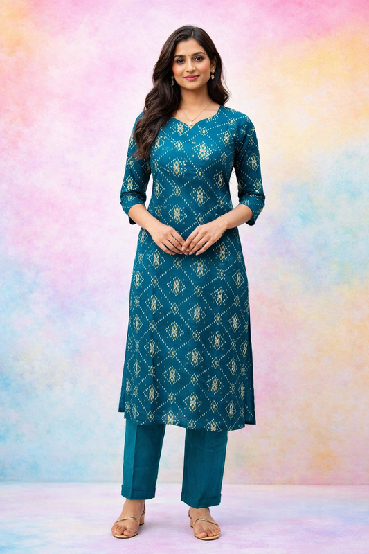 Casual Wear Vatican Silk 3 Pcs Salwar Set - CWSS07