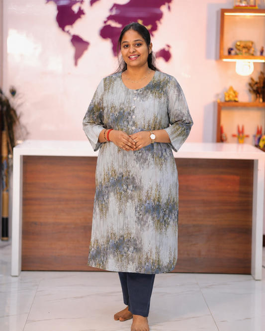 Georgette Straight Cut Kurti - BKSK05