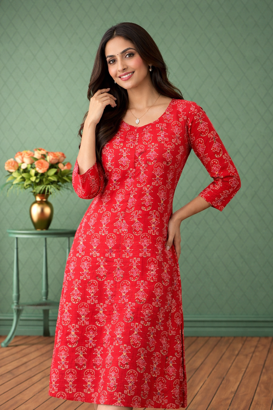 Vatican Silk Aline Kurti - ALKT62