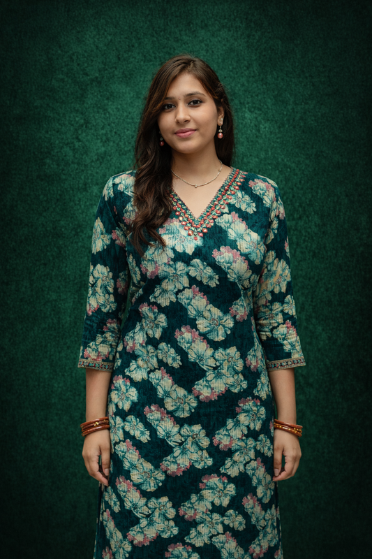 Vatican Silk Straight Cut Kurti - SCKT28