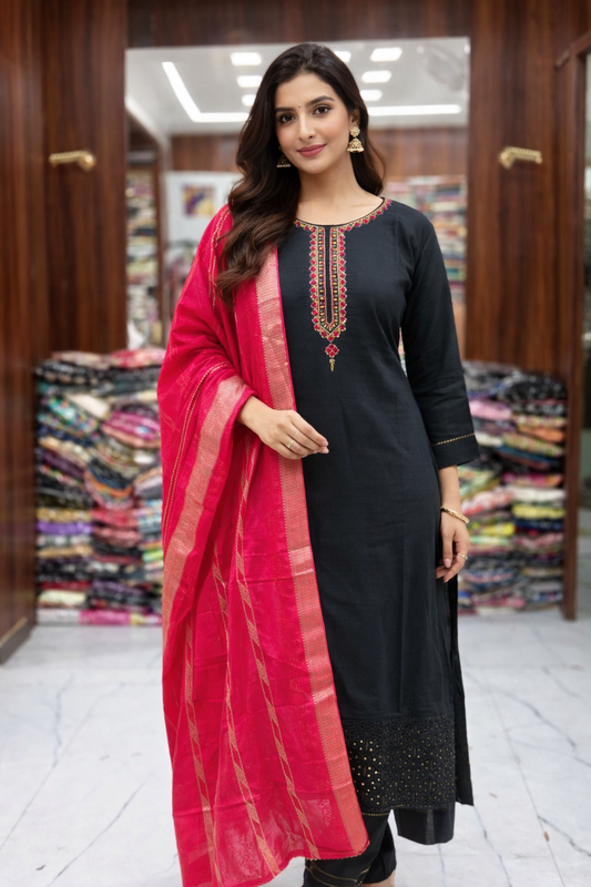 Premium Party Wear 3 Pcs Salwar Set - PPSS10