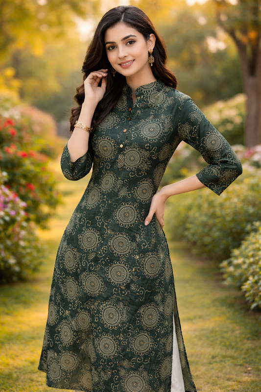 Vatican Silk Aline Kurti - ALKT16