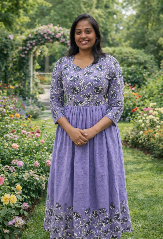 Printed Hakoba Full Flare Maxi - PHMX07