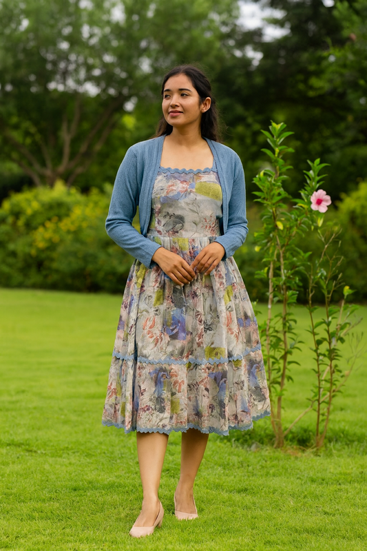 Shiny Silk Overcoat Western Midi - WM13