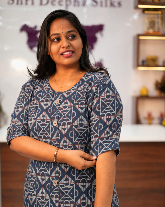 Budget Friendly Plus Size Aline Kurti - PSAK34