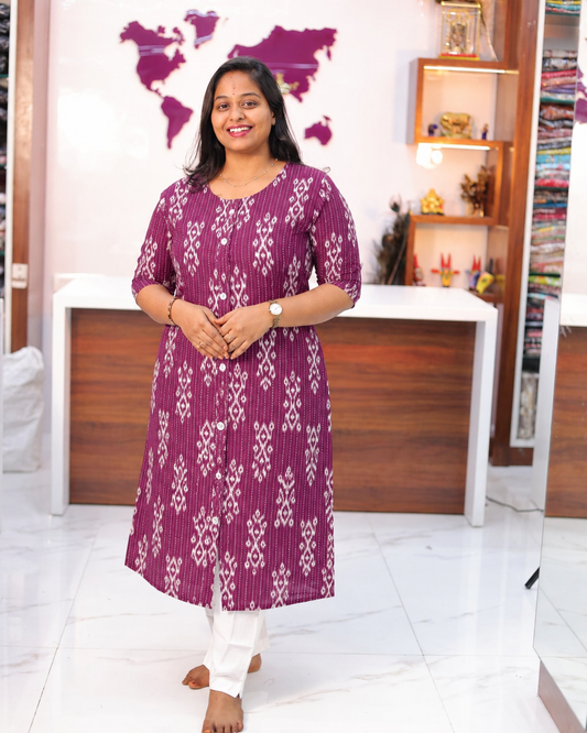 Budget Friendly Plus Size Aline Kurti - PSAK42