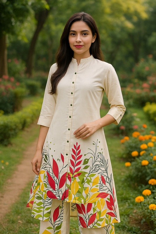 Digital Print Botanic Bliss Co Ord Set - DCS09