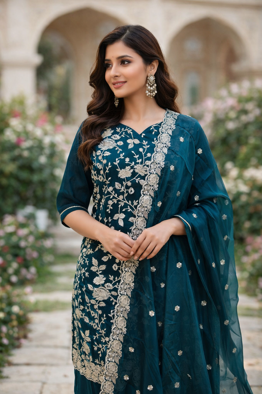 Premium Party Wear 3 Pcs Salwar Set - PPSS05