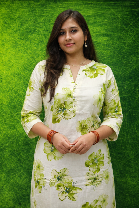 Spun Cotton Straight Cut Kurti - SCKT23