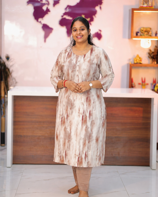 Georgette Straight Cut Kurti - BKSK01