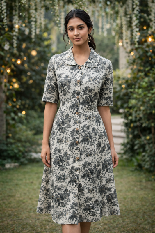 Khadi Cotton Aline Kurti - ALKT22