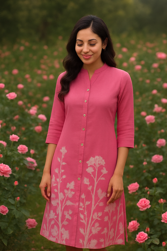 Digital Print Rosy Meadow Co Ord Set - DCS06