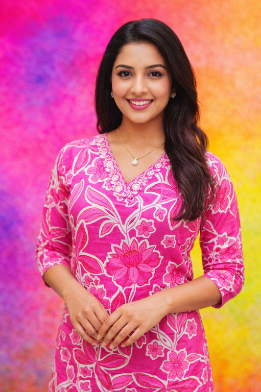 Jaipur Cotton Straight Cut Kurti - SCKT07