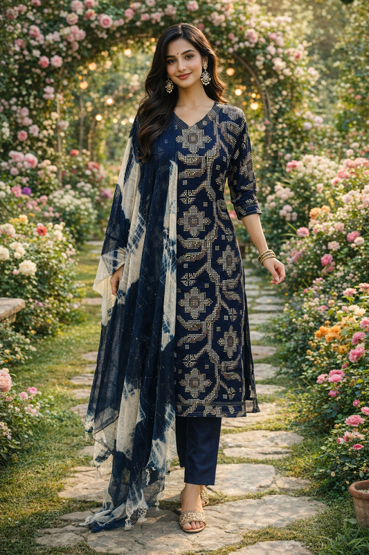 Casual Office Wear Vatican Silk 3 Pcs Salwar Set - CSS06