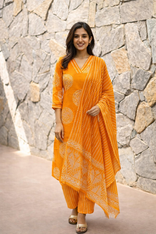 Pure Cotton 3 Pcs Salwar Set - PCSS02