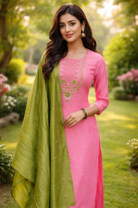 Premium Party Wear 3 Pcs Salwar Set - PPSS16