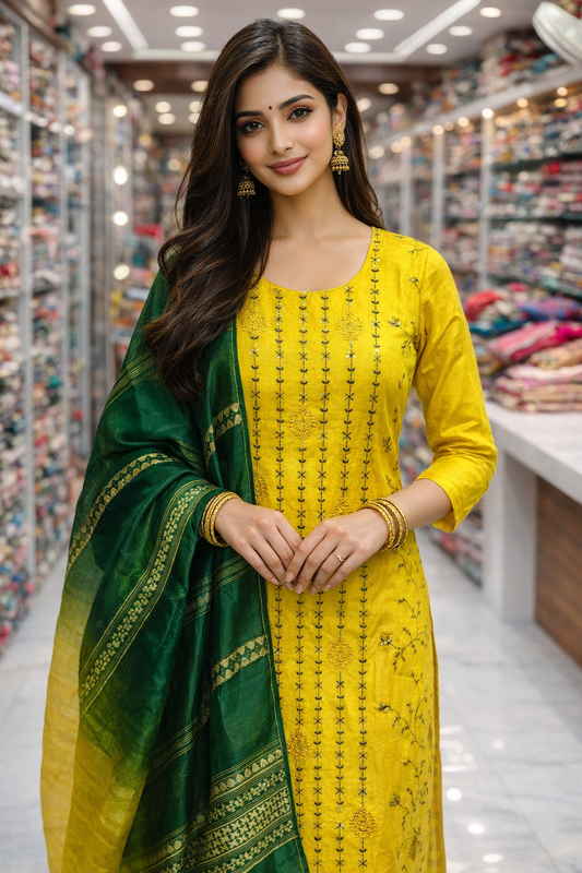 Premium Party Wear 3 Pcs Salwar Set - PPSS15