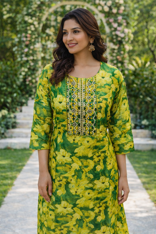 Premium Party Wear Pure Tissue Embroidery 3 Pcs Salwar Set - PPSS14